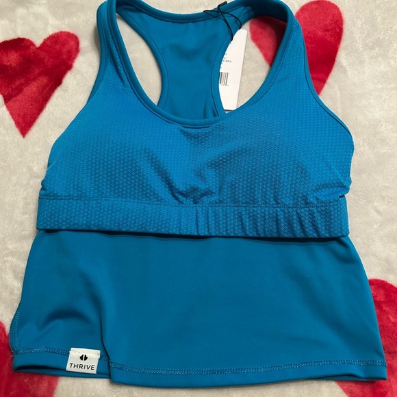 NWT THRIVE SOCIETE Dynamic Racerback Bra Tank in Surf - Picture 6 of 10